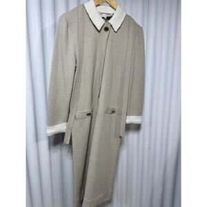 Vintage 70's Castleberry New York Maxi Coat Dress Mod style long sleeve SZ 6